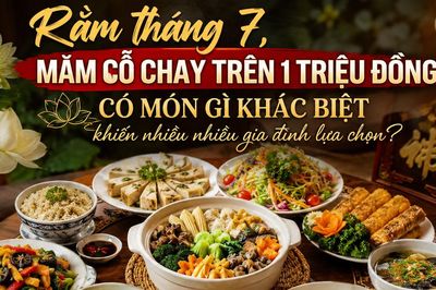Rằm tháng 7, mâm cỗ chay trên 1 triệu đồng có món gì khác biệt khiến nhiều gia đình lựa chọn?