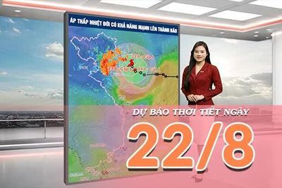 [Video] Dự báo thời tiết ngày 22/8/2026: Tâm điểm đợt mưa lớn tập trung tại Bắc Bộ, cảnh giác với nguy cơ ngập úng, lũ quét