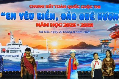 Đội Bạch Long Vĩ giành giải Nhất cuộc thi 'Em yêu biển, đảo quê hương'