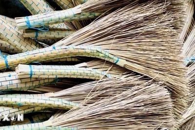Làng nghề bó chổi cọng dừa góp phần giảm nghèo ở nông thôn An Giang