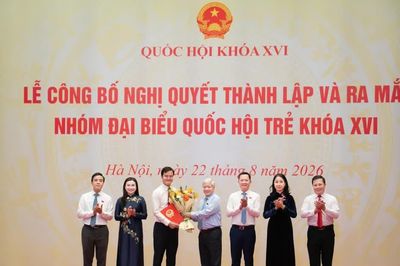 Công bố Nghị quyết thành lập Nhóm đại biểu Quốc hội trẻ khóa XVI