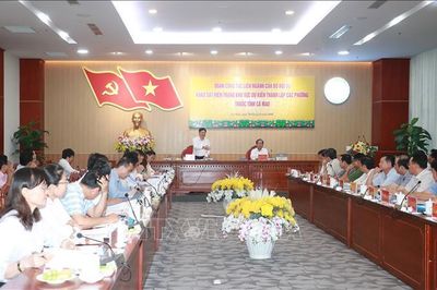 Bộ Nội vụ khảo sát, thẩm định Đề án thành lập 13 phường tại Cà Mau