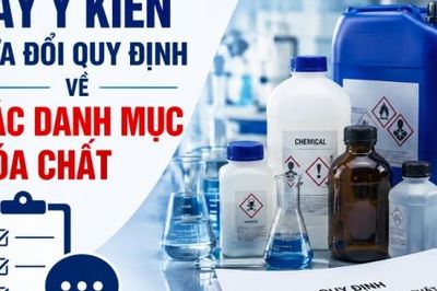 Bộ Công Thương lấy ý kiến sửa đổi quy định về các danh mục hóa chất