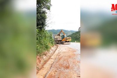 Cảnh báo sạt lở trên tuyến đường mới nối Đà Lạt với Đắk Lắk