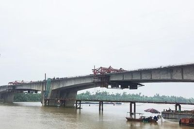 Hợp long cầu Kênh Vàng, công trình hơn 2.182 tỷ đồng kết nối tỉnh Bắc Ninh với thành phố Hải Phòng