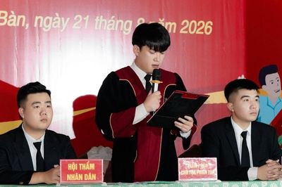Phường Điện Bàn tổ chức phiên tòa giả định về ma túy