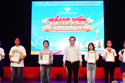 Cung thiếu nhi Đà Nẵng khen thưởng 100 thiếu nhi xuất sắc trong dịp hè 2026