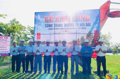 Xã Thăng Bình khởi công đường Đ5 nối dài