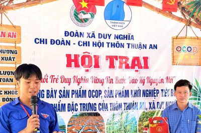 Tuổi trẻ Duy Nghĩa đưa sản phẩm địa phương lên sóng livestream
