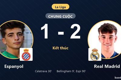 Espi tỏa sáng phút 90, Real Madrid nhọc nhằn đánh bại Espanyol 1-2