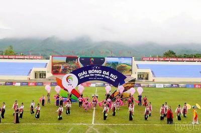 Tổng duyệt Lễ khai mạc Giải bóng đá nữ các dân tộc thiểu số Việt Nam - VTV Cup lần thứ I