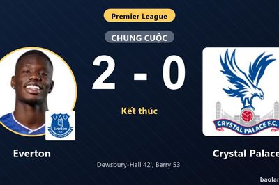 Đánh bại Crystal Palace, Everton có khởi đầu thuận lợi khiến đối thủ trắng tay