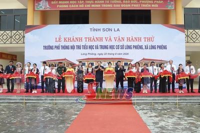 Lễ khánh thành và vận hành thử Trường phổ thông nội trú Tiểu học và THCS Lóng Phiêng