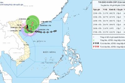Bão số 4 giật cấp 10, Đông Bắc Bộ mưa lớn