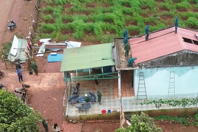 Lốc xoáy khiến 22 nhà dân ở Gia Lai bị ảnh hưởng: Đã khắc phục, sửa chữa khoảng 80%