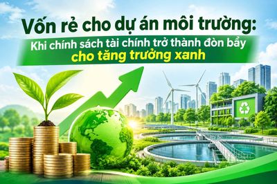 Vốn rẻ cho dự án môi trường: Khi chính sách tài chính trở thành đòn bẩy cho tăng trưởng xanh