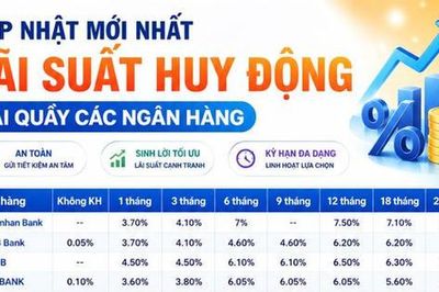 Lãi suất huy động các ngân hàng hôm nay (22/8/2026)