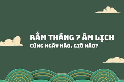 Cúng rằm tháng 7 năm 2026 vào giờ nào tốt nhất?