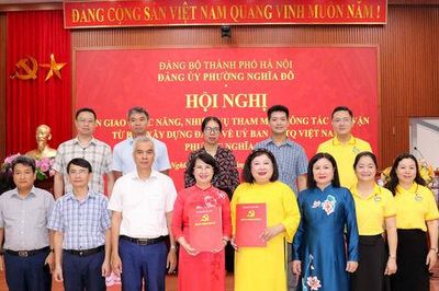 Phường Nghĩa Đô bàn giao chức năng, nhiệm vụ tham mưu về công tác dân vận