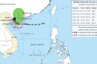 Bão số 4 có khả năng mạnh lên, các tỉnh Quảng Ninh, Hải Phòng, Lạng Sơn và Bắc Ninh mưa lớn dồn dập