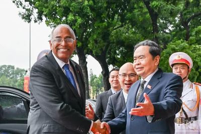 [Ảnh] Chủ tịch Quốc hội Trần Thanh Mẫn hội đàm với Chủ tịch Quốc hội Bờ Biển Ngà Patrick Achi