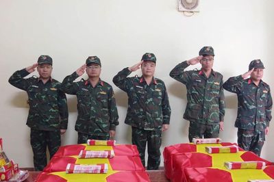 Tuyên Quang tổ chức cất bốc, quy tập 08 hài cốt liệt sĩ