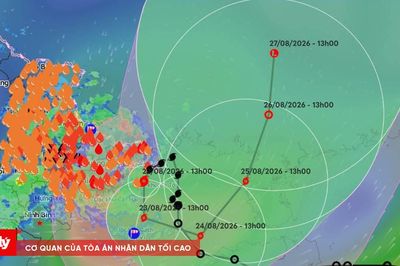 Hoàn lưu bão số 4 tiếp tục gây mưa kéo dài tại Bắc Bộ