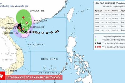 Bão số 4 ít di chuyển, nhiều sông vượt báo động 3