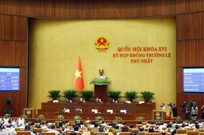 Thông cáo báo chí số 16, Kỳ họp không thường lệ thứ Nhất, Quốc hội khóa XVI