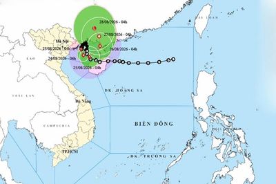 Thời tiết ngày 23/8: Bão số 4 di chuyển chậm trên vùng biển Quảng Ninh - Hải Phòng
