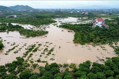 Bắc Ninh: 35/42 hồ chứa đã tràn tự do, mực nước nhiều nơi vượt báo động III