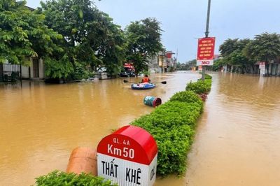 Bão số 4: Huyết mạch giao thông giữa Lạng Sơn và Cao Bằng bị chia cắt