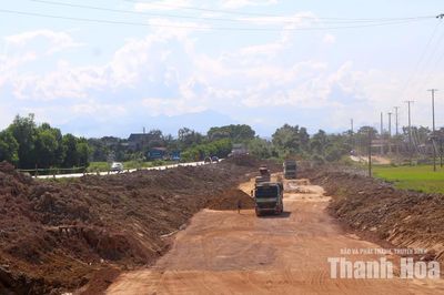 Chạy đua tiến độ GPMB đường nối trung tâm tỉnh với Cảng Hàng không Thọ Xuân