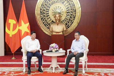 Bí thư Tỉnh ủy Bắc Ninh Nguyễn Hồng Thái làm việc với Đại sứ quán Việt Nam tại Trung Quốc
