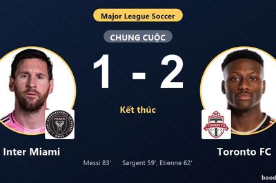 Thua Toronto FC, Inter Miami vẫn sớm giành vé vào vòng 1/16 MLS