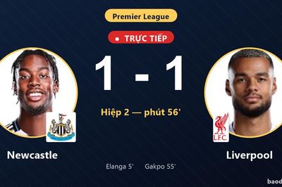 TRỰC TIẾPTrực tiếp Newcastle vs Liverpool: Liverpool gỡ hòa 1-1
