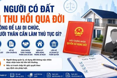 Người có đất bị thu hồi qua đời không để lại di chúc, người thân cần làm thủ tục gì?