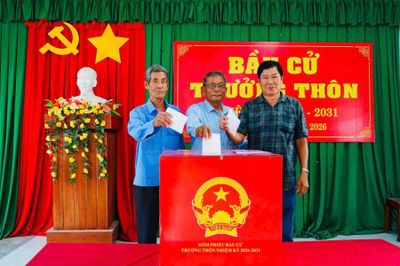 Hơn 8.100 cử tri xã Vạn Thắng tham gia bầu cử trưởng thôn