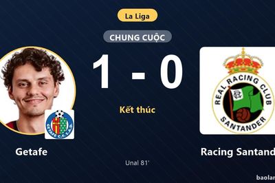 Unal tỏa sáng muộn màng, Getafe hạ gục Racing Santander tại Coliseum Alfonso Pérez