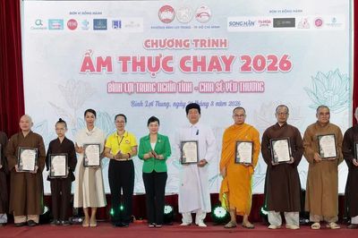 TP.HCM: Hơn 2,4 tỷ đồng từ chương trình ẩm thực chay 'Bình Lợi Trung nghĩa tình - chia sẻ yêu thương'