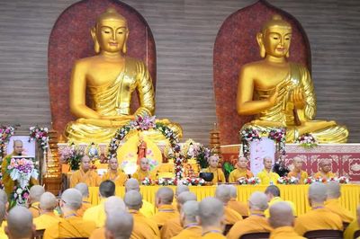 Lễ mãn hạ tại trường hạ chùa Giác Ngộ (xã Đất Đỏ, TP.HCM)