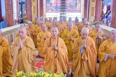 Chư Tăng phường Tân Định, Sài Gòn, Bến Thành, Cầu Ông Lãnh tổ chức Tự tứ, kết thúc 3 tháng An cư kiết hạ