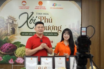 Phú Thượng đưa xôi làng nghề lên môi trường số