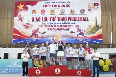 Khối thi đua số 4 giao lưu Pickleball chào mừng Quốc khánh 2/9
