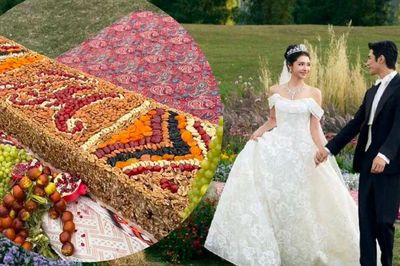 Bánh cưới 'đổi được mấy căn nhà' của Mạch Địch Na - Khương Triều