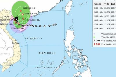 Bão số 4 quần thảo trên vùng biển Quảng Ninh - Hải Phòng gây mưa cực lớn