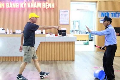 Bệnh viện Nhi Hải Phòng diễn tập xử lý tình huống khi nhân viên bị tấn công