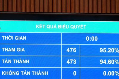 Quốc hội thông qua Nghị quyết về phòng, chống tội phạm và công tác thi hành án