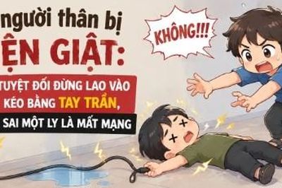 Thấy người thân bị điện giật: Tuyệt đối đừng lao vào kéo bằng tay trần