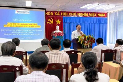 An Giang bồi dưỡng nghiệp vụ báo chí về sáng tạo nội dung đa nền tảng